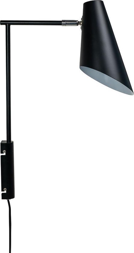 Dyberg Larsen wandlamp Cale E14 led 14,6 x 46 cm 40 W zwart