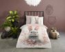 Dekbedovertrek chat mignon lapin - 1 personne 140x200/220 cm - Écru - 100% Coton renforcé