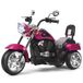 OEM Elektrische kinderfiets, 6V, driewieler, met koplamp, snelheid 2,5-3 km/u, roze-rood