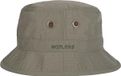 Hatland - Waterbestendige UV Bucket hoed voor heren - Kasai - Olijfgroen - maat XL (61CM)