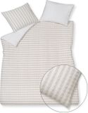 Vandyck Dekbedovertrek Pure 81 Multi Lits-jumeaux Katoen Wit, Beige 240x220 Cm