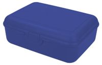 School-Box Lunchbox pour enfants avec séparateur – deluxe, fabriqué en Allemagne et sans BPA, boîte à lunch robuste avec fermeture à clip pour l'école et les loisirs – standard bleu, fabriqué en PP