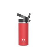Super Sparrow SwivelSip Thermosfles, 500 ml, rietje, brede opening, BPA-vrij, roestvrij staal, voor sport, reizen, school