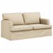 vidaXL Canapé Crème 162 x 80 x 85 cm Tissu