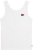 Levi's Kids Meet and Greet Ribbed Mouwloos T-shirt Wit 4 Jaar Meisjes