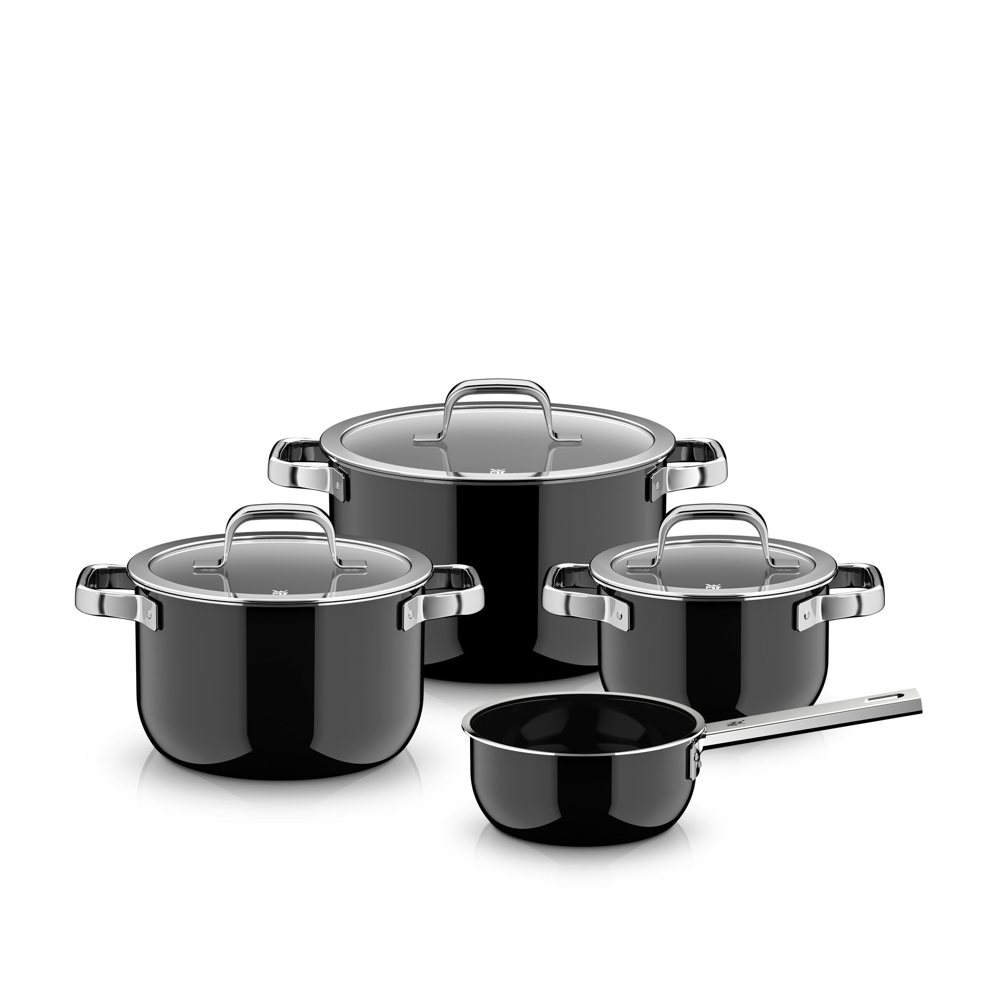 WMF Fusiontec 2.0 Mineral Pro - Pannenset - 4-delig - Black - Inductie - Krasbestendig