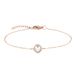 Tamaris Elegante armband van gepolijst roestvrij staal, IP roségoud, ankerketting verstelbaar tot 21 cm, waterdicht en huidvriendelijk