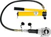 StarTech Hydraulische persklem - Handmatig buispersgereedschap - Perskracht: 6 ton - 9 matrijzen voor koperen buizen - V: 12–28 mm, TH: 16–32 mm - 113 cm slang - 150 cc cilinder - Geel