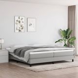 vidaXL Boxspringbed stof lichtgrijs 200x200 cm