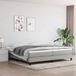 vidaXL Boxspringbed stof lichtgrijs 200x200 cm