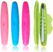 Ibenzoa® Sacs de voyage avancés pour brosses à dents – 4 pièces, plastique durable, rangement hygiénique