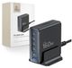 Tech-Protect DC160W-GAN, chargeur de bureau avec 6 connexions, PD 160W / QC3.0, noir