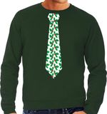Bellatio Decorations Kersttrui/kerst sweater mistletoe - heren M