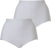 Cotonella Slip maxi femme blanc 2-pièces - Taille XXL