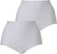 Cotonella Slip maxi femme blanc 2-pièces - Taille XXL