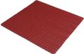 Urban Living Badkamer/douche anti slip mat - rubber - donkerrood - 55 x 55 cm