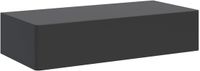 Selsey OLIO – Table d'appoint suspendue avec tiroir, noir, 90 cm