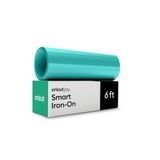 Cricut Slim opstrijken, helder groenblauw - 5.5" x 6ft Bulk (1) | HTV Heat Transfer Vinyl - Matloos snijden voor lange sneden