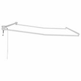 vidaXL Electric Awning Frame 3.5 x 2.5 m White Powder-Coated Aluminium