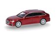 Herpa Modelauto Audi A6 Avant tango rood metallic, miniatuur in schaal 1:87, verzamelobject, Made in Germany, kunststof model