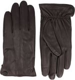 Strellson Leren Handschoenen Heren Donkerbruin Maat S