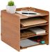 Merkloos Relaxdays Brievenbak - bruin - 25x25x31 cm - met opbergruimte