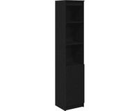vidaXL Highboard 37,5 x 35 x 180 cm spaanplaat zwart eikenkleurig