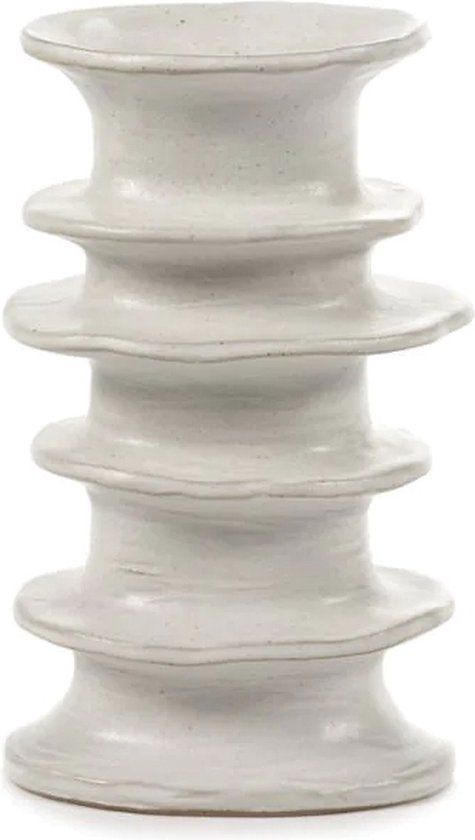 Serax Billy Vaas - 20.5 cm - Wit - Keramiek - Ovaal - Modern