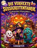 Die verhexte Süßigkeitenfabrik: Ein süß-gruseliges Halloween-Malbuch