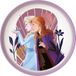 Tataway Disney Frozen Elsa Anna wit en lila plastic plat bord voor meisjes met antislipbodem