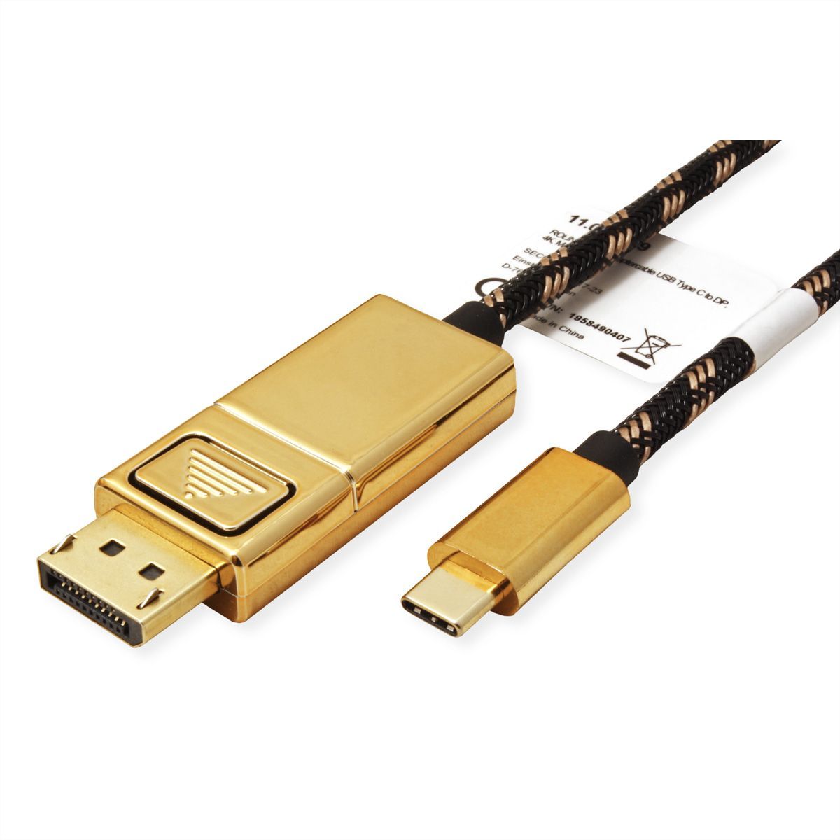 ROLINE 11.04.5848 USB grafische adapter - zwart, goud