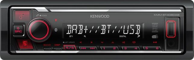 Kenwood KMM-BT408DAB Bluetooth autoradio - incl. DAB+ antenne