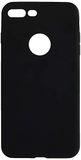 Siliconen Apple Siliconen beschermhoes voor iPhone 8 Plus, mat, ultradun, zacht, zwart