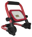 EMOS - LED accuspot ACCO, 20 W - waterdicht IP54 - draagbare bouwspot, dimbare helderheid 1650 lm, koud wit 6500 K - 12 uur gebruiksduur, 5000 mAh-accu, powerbank - rood/zwart