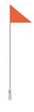 Merkloos / Sans marque IceToolz Fietsvlag 24051G0 met fiberglas stang 150 cm - oranje