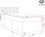 vidaXL Boxspringbed met matras, zwart, 100 x 200 cm, stof