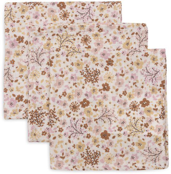 Jollein Hydrofiel Monddoekje Basic - Flower Fairies - 3 Stuks