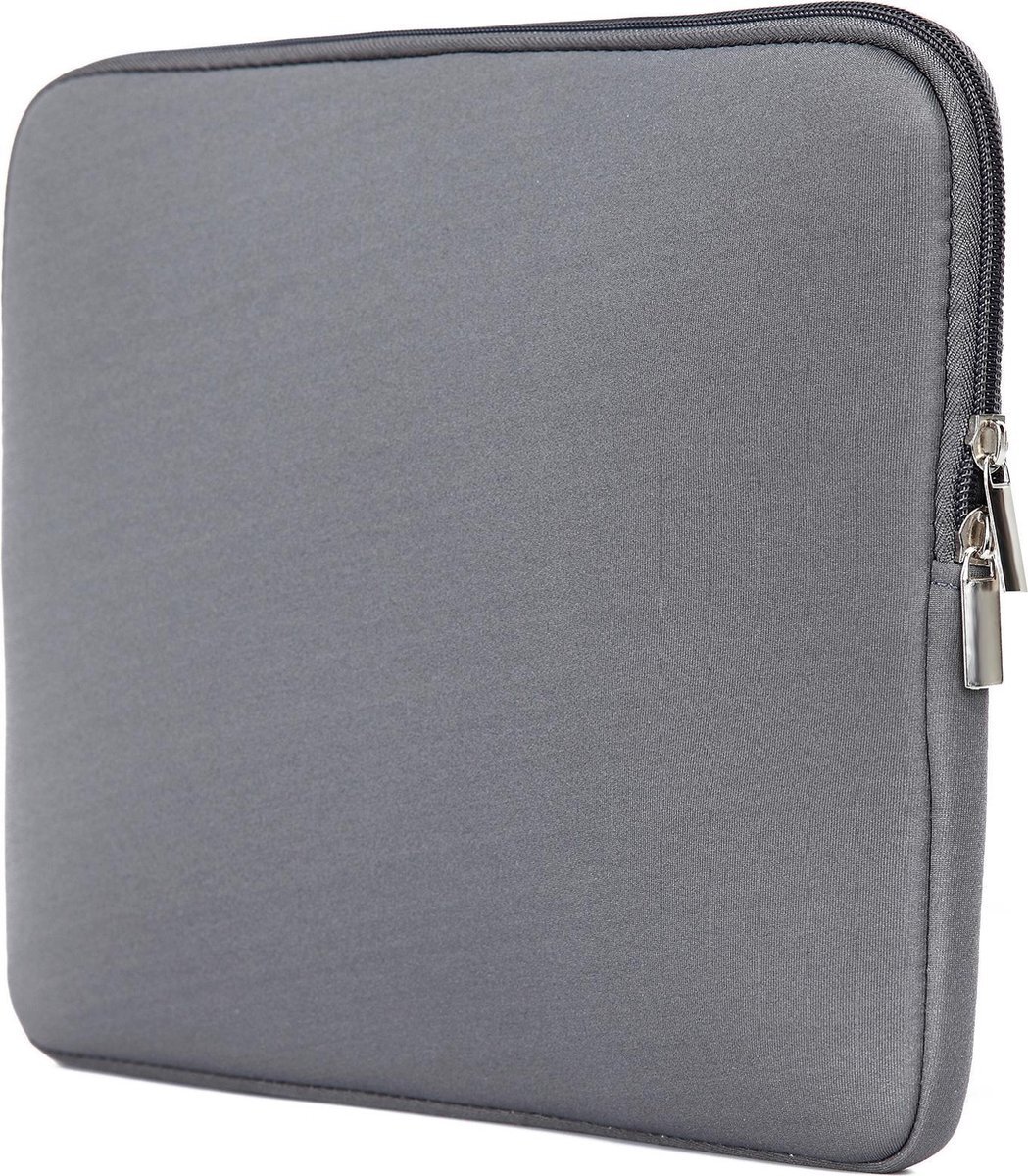 Case2go Laptophoes - Laptop sleeve 15.4 inch - Laptoptas geschikt voor Macbook, Laptop en Chromebook - Grijs