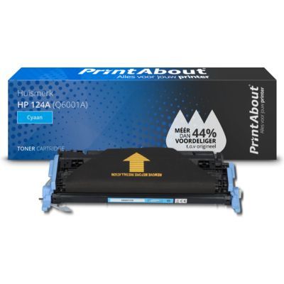 PrintAbout Huismerk HP 124A (Q6001A) Toner Cyaan