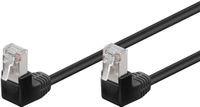 Goobay FTP CAT5e Gigabit Netwerkkabel - haaks - CCA - 1 meter - Zwart