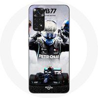 Maniacase Hoesjes voor Xiaomi Redmi Note 11 4G Formule 1 Valtteri Bottas F1 Racing Driver Zwart