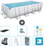 Bestway Rechthoekig Power Steel Zwembad - 549 x 274 x 122 cm - Grijs