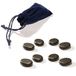 Master Massage Basalt Stone Teh voor Hot Stone Massage 8-delige set (3.8cm x 2.5cm X0.8cm)