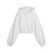 PUMA Essentials Relaxed Cropped hoodie met ballonmouwen voor Dames, Wit, Maat 9-10Y