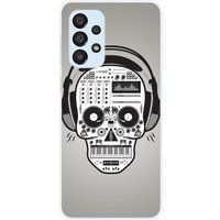 Samsung Galaxy A33 5G Skull music bedrukt siliconen hoesje