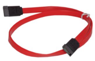 MicroConnect SATA Cable - 0.3m - Red