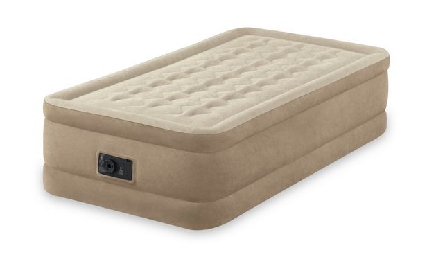 Intex Twin Ultra Plush Luchtbed met ingebouwde pomp - 191x99x46 cm Beige