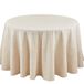 SARO LIFESTYLE Toscana tafelkleed van poly- en linnenmix zonder zoomstikrand, natuurlijk, 90 inch