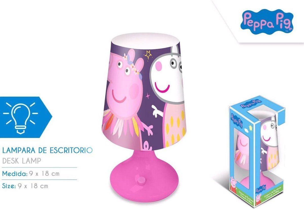 Peppa Pig Nachtlampje Tafellampje (18cm) - 8435507836937