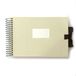 O-Check 12867 fotoalbum met stoffen omslag, vintage-stijl, S, wit